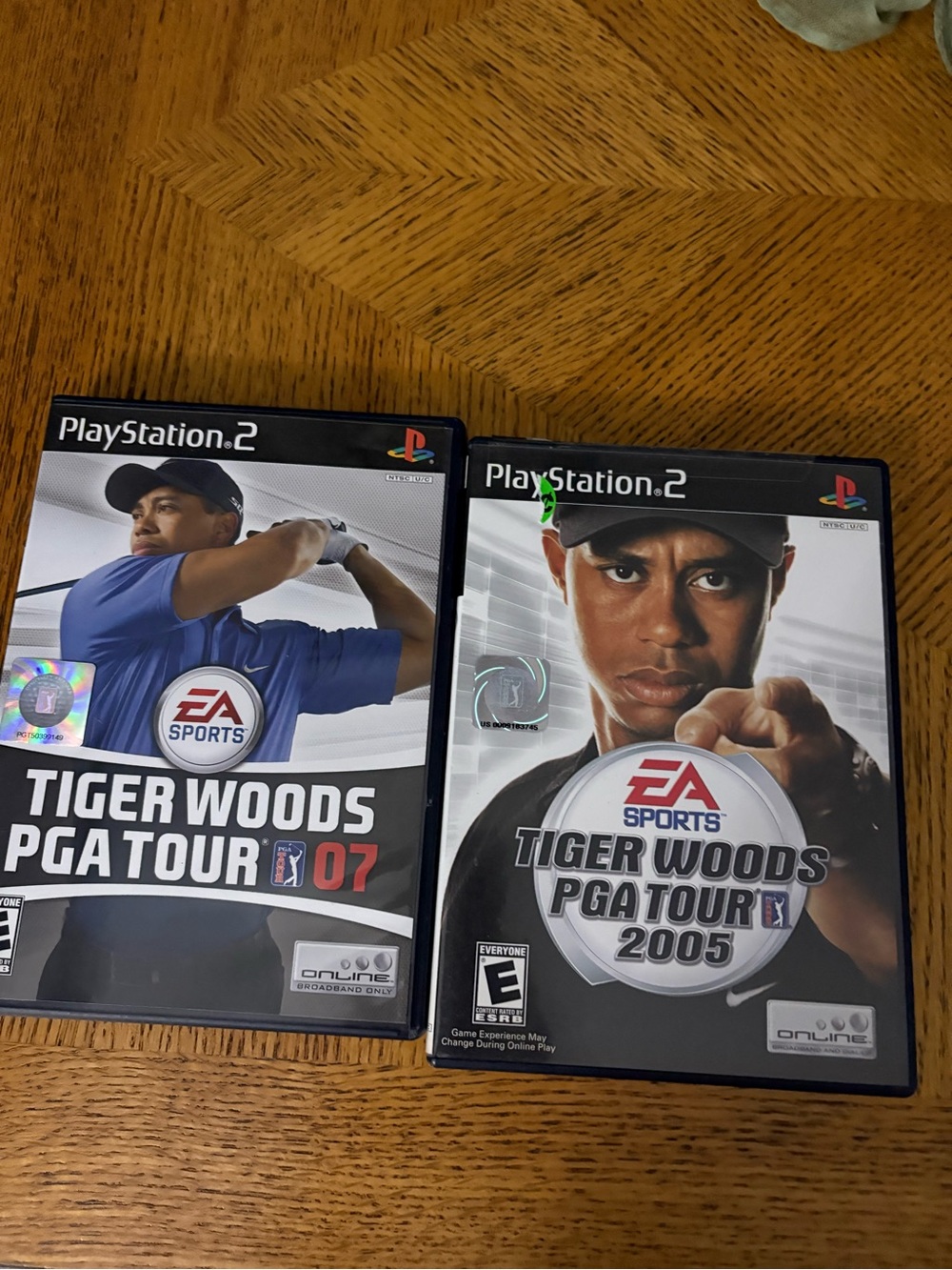 Tiger Woods Ps2 2005 and 2007 Tour Game Bundle